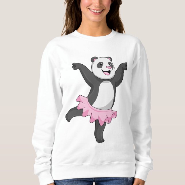 Sweatshirt Panda comme Ballerina au Ballet (Devant)