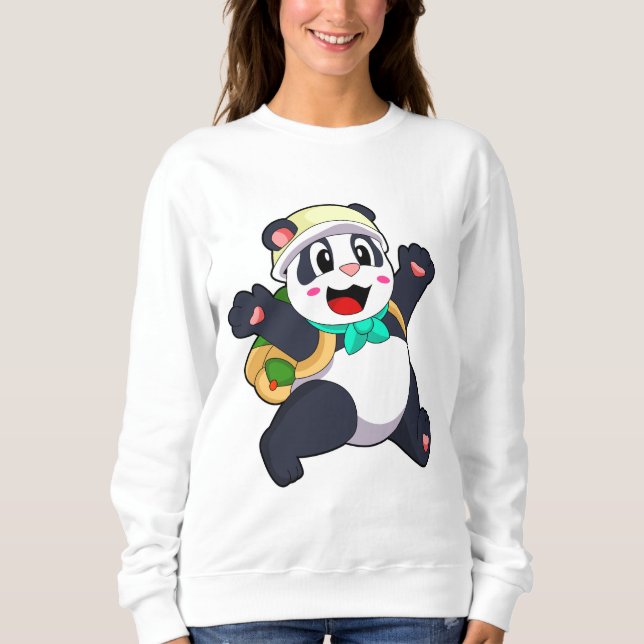 Sweatshirt Panda comme étudiant (Devant)