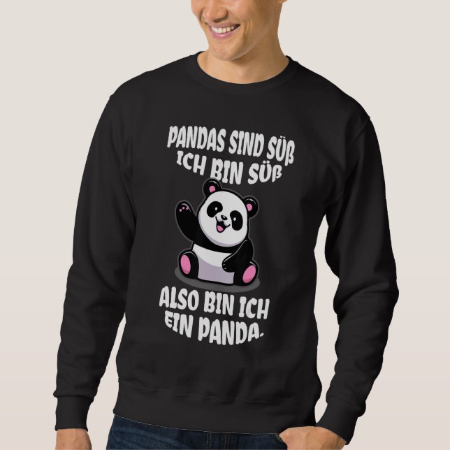 Sweatshirt Panda Costume d'ours décoratif Femmes Doux Petit (Devant)