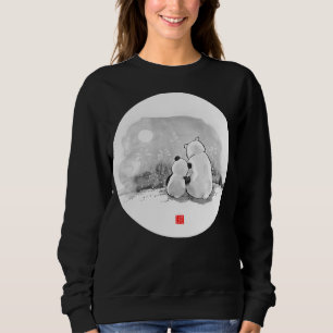Sweatshirt Panda Cute Et Amoureux des animaux Ours Polaire
