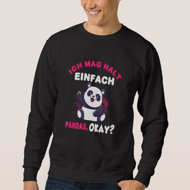 Sweatshirt Panda Cute Panda Bear (Devant)