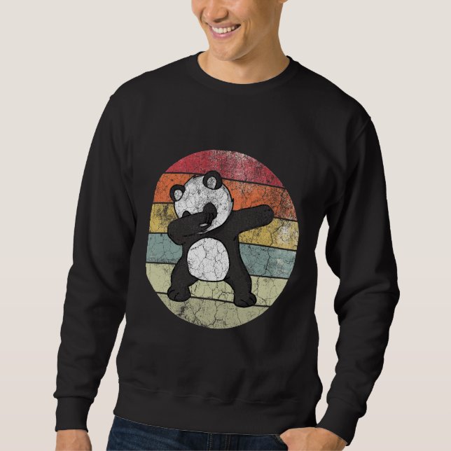 Sweatshirt Panda Dabbing vintage (Devant)