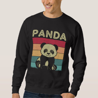 Sweatshirt Panda en détresse Garçons Filles Panda de style ré
