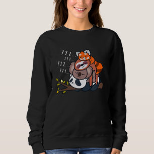 Sweatshirt Panda Hommes Femmes Enfant Amateur de Panda Pand
