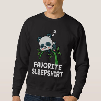 Sweatshirt Panda Pandas Nap Sleeping Sleep Pajama Pajamas Nig