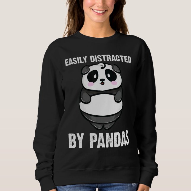 Sweatshirt Panda Pour Hommes Femmes Cute Panda Ours Animal 3 (Devant)