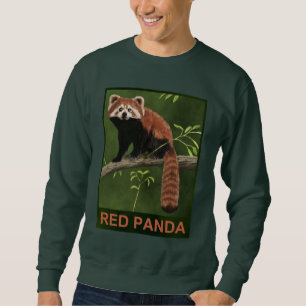 Sweatshirt Panda rouge