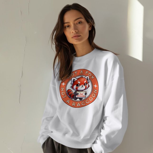 Sweatshirt Panda Rouge Juste génial (Créateur téléchargé)