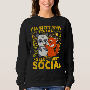 Sweatshirt Panda roux Citation de Panda roux pour hommes fe