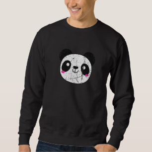 Sweatshirt Panda souriant mignon Zoo Zoo Pandas Fa