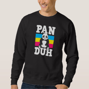 Sweatshirt Panduh Panda Cute Pansexual Fierté Flag Pun