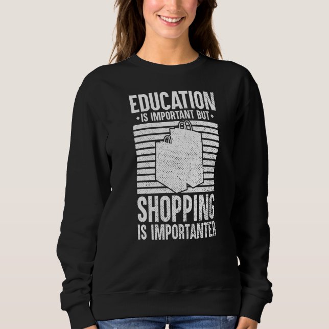 Sweatshirt Panier Citations Shopper Blagues 2 (Devant)