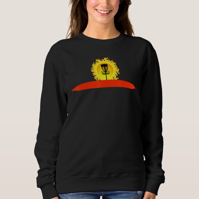 Sweatshirt Panier De Golf Disque Silhouetté Avec Paramètre So (Devant)