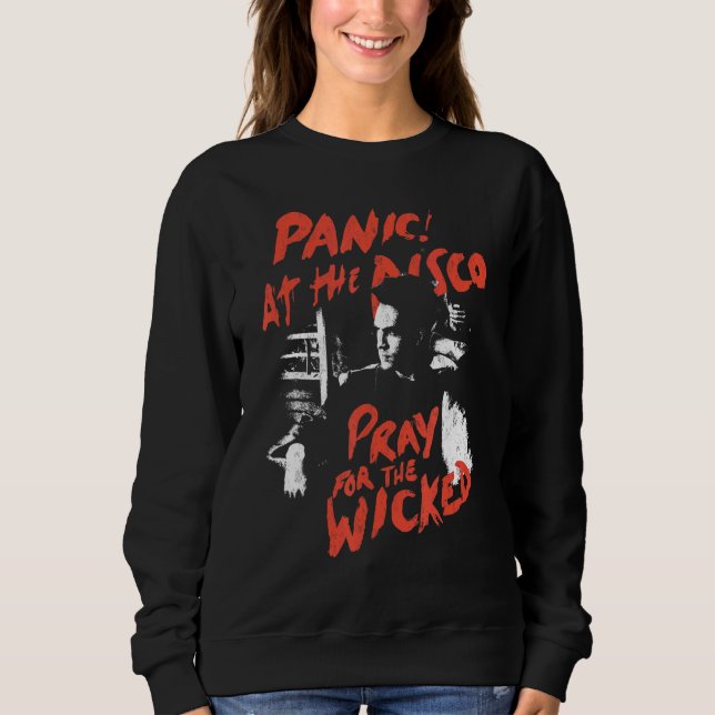 Sweatshirt Panique À La Discothèque Priez Pour Les Malins (Devant)