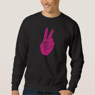 Sweatshirt Panneau de paix Faire la paix et non la guerre