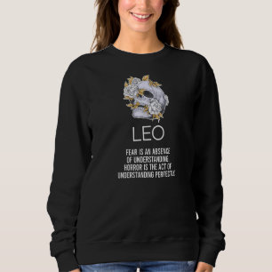 Sweatshirt Panneau Leo Zodiac Faits Squelette Horoscope Astro