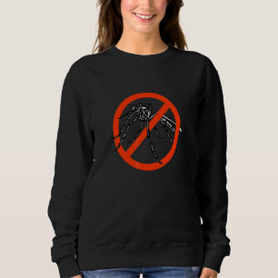 Sweatshirt Panneau Pas de moustiques interdit Insecte Animal 