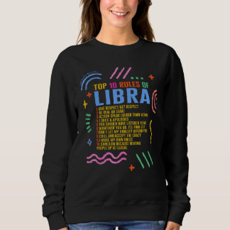 Sweatshirt Panneau Zodiac Top 10 Règles De Libra Sunflower As