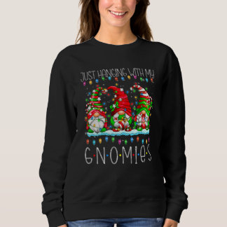 Sweatshirt Panser Avec Mes Gnomies Drôle Gnome De Noël