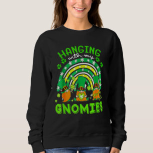 Sweatshirt Panser Avec Mes Gnomies Green Plaid Gnomes St Part