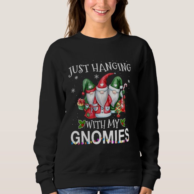 Sweatshirt Panser Avec Mes Gnomies Noël Père Noël Gnome Xma (Devant)