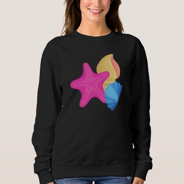 Sweatshirt Pansexual Pride Seashells LGBTQ Pan Flag  LGBTQIA+ (Devant)