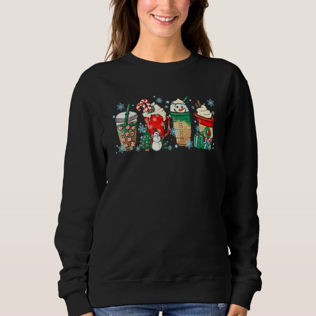Sweatshirt Pantalon de pyjama Christmas Coffee Latte (Devant)