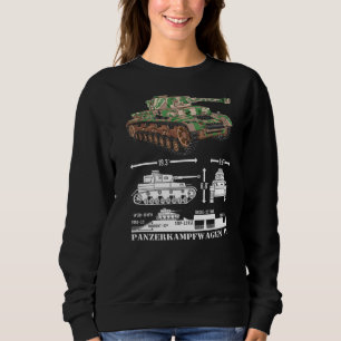 Sweatshirt Panzer Iv 2ème guerre mondiale - Diagramme Infogra