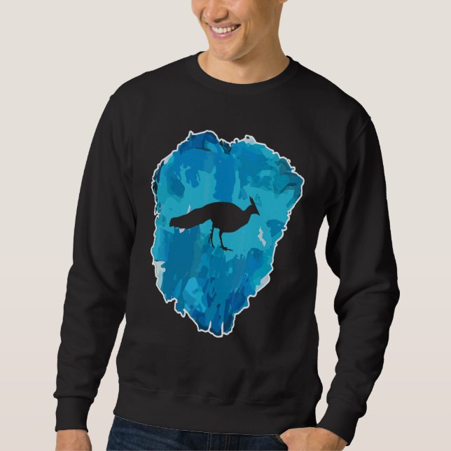 Sweatshirt Paon dans un bloc de glace pour l'éternité (Devant)