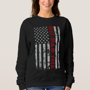Sweatshirt Pap De Petite-Fille Petit-Fils Meilleur Pap Ever  
