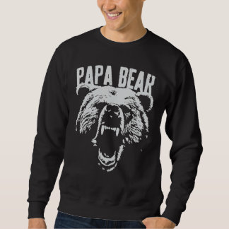 Sweatshirt Papa Bear Best Papa Fête des pères Père Pop Men Vi