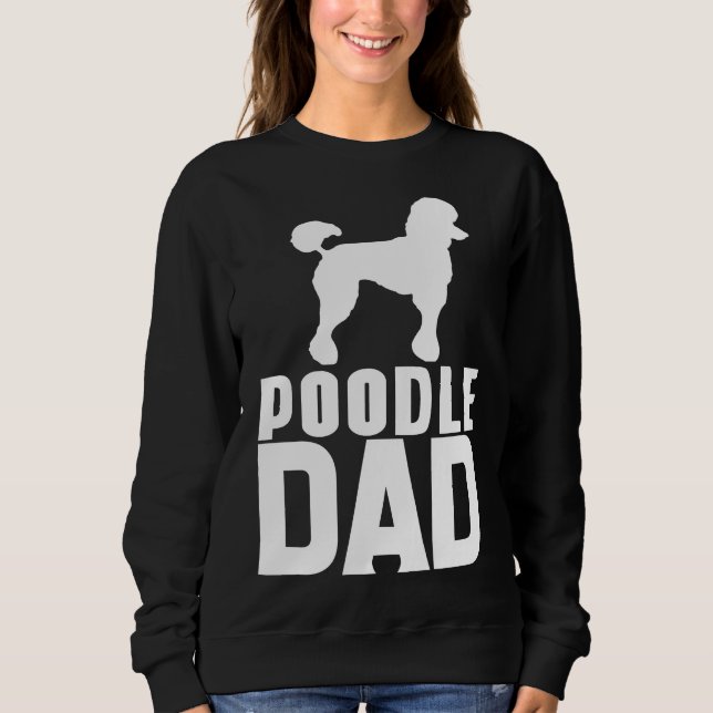 Sweatshirt Papa blanc caniche (Devant)