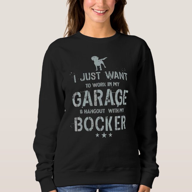 Sweatshirt Papa Bocker Garage Hommes Suspendus (Devant)