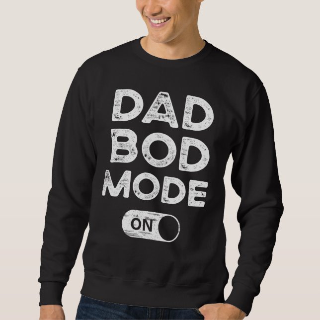 Sweatshirt Papa Bod Mode Sur Papa Bod Gym Entraînement Jour d (Devant)