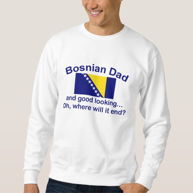 Sweatshirt Papa bosnien beau (Devant)