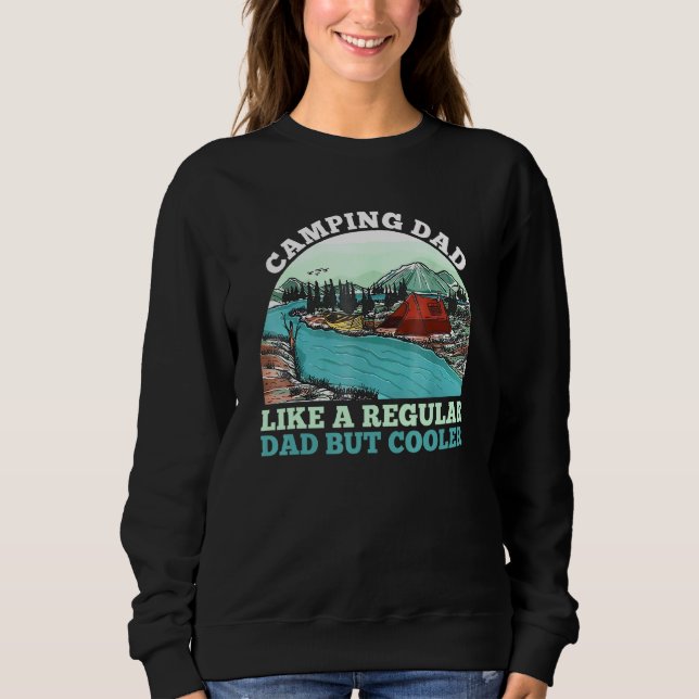 Sweatshirt Papa campeur comme un papa normal mais plus cool P (Devant)