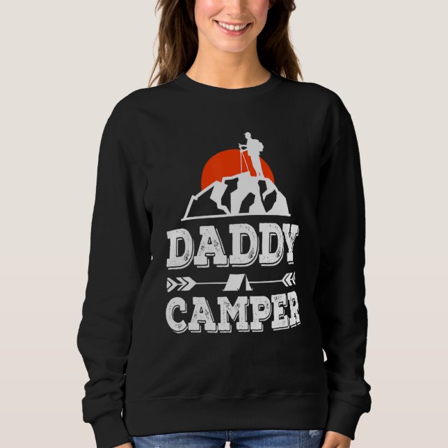 Sweatshirt Papa Camping-car (Devant)