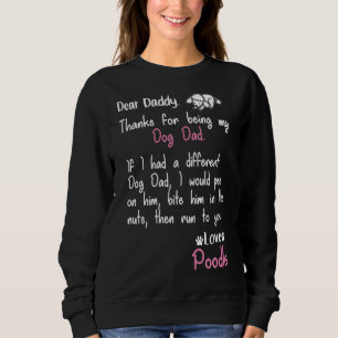 Sweatshirt Papa caniche pour toujours