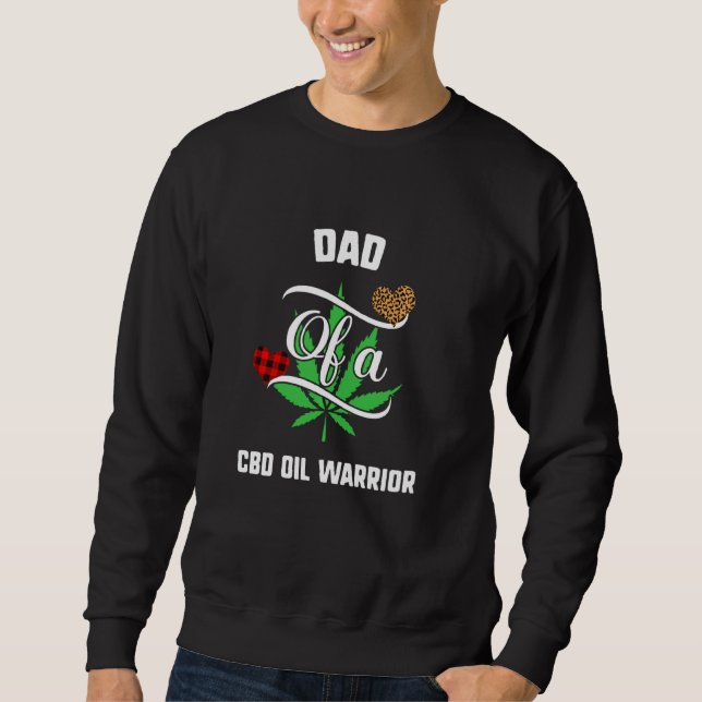 Sweatshirt Papa Cbd Sensibilisation à l'huile Leopard Buffalo (Devant)