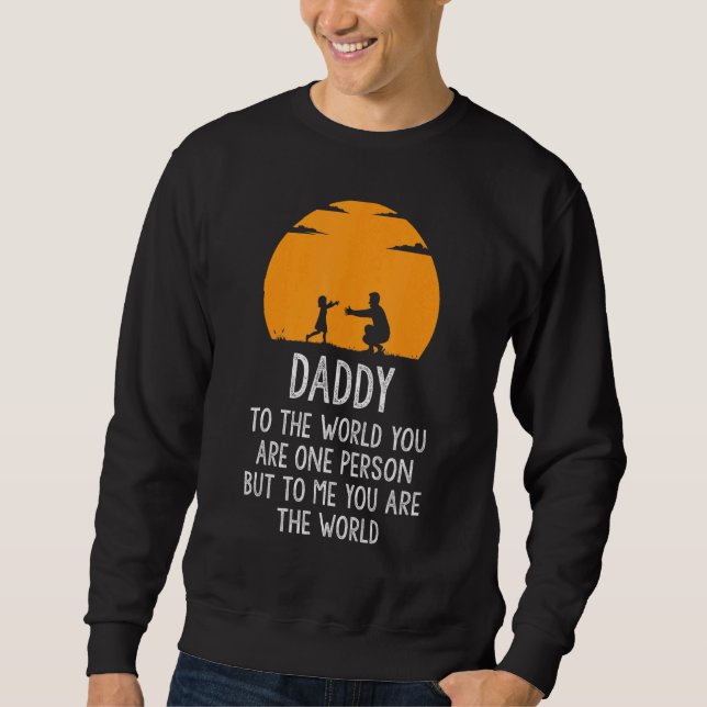 Sweatshirt Papa, c'est mon monde (Devant)
