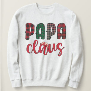 Sweatshirt Papa Claus Famille Correspondance Vêtements de Noë