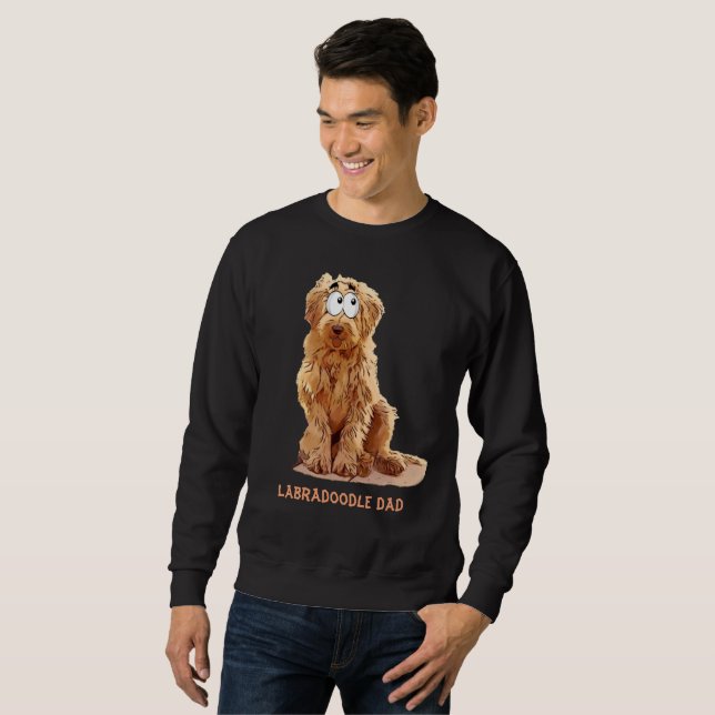Sweatshirt Papa de Labradoodle (Devant entier)