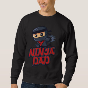 Sweatshirt Papa De L'Anniversaire Ninja Warrior Matching Fami