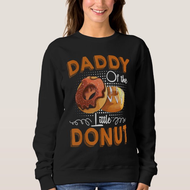 Sweatshirt Papa De L'Annonce De Grossesse De Petite Donut Mig (Devant)