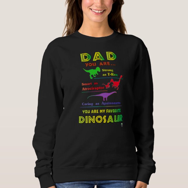 Sweatshirt Papa Dinosaure Favori (Devant)