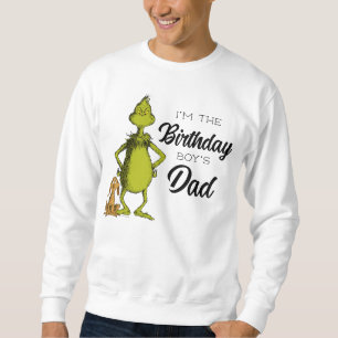 Sweatshirt Papa d'un garçon d'anniversaire Grinch tableau noi
