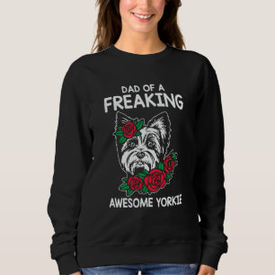 Sweatshirt Papa d'un incroyable Yorkie Yorkshire Terrier