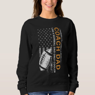 Sweatshirt Papa entraîneur de football comme un papa normal m