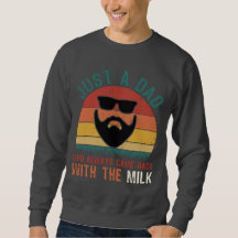 Papa Est Revenu Avec Du Lait - Drôle Rétro