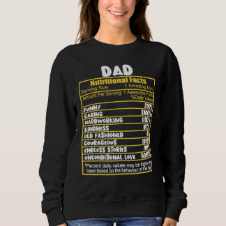 Sweatshirt Papa Faits nutritionnels Valeur nutritive